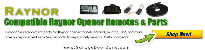 Shop for Raynor garage door opener remotes and parts