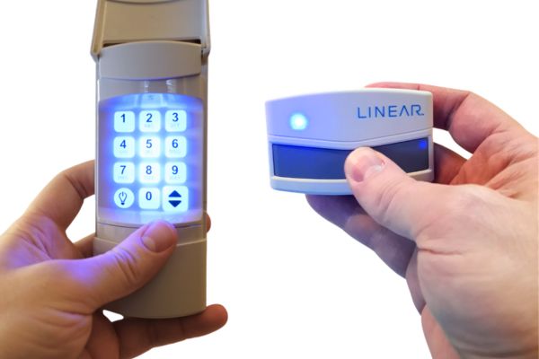 Garage door remotes, keypads, and receivers