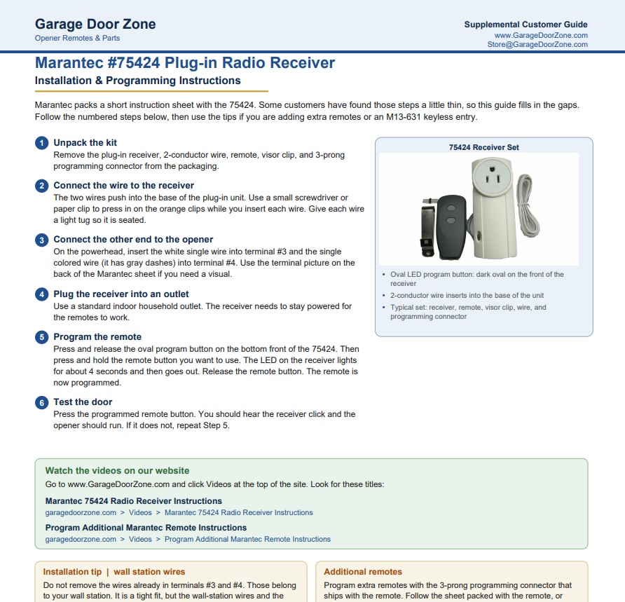75424 supplemental instructions cover