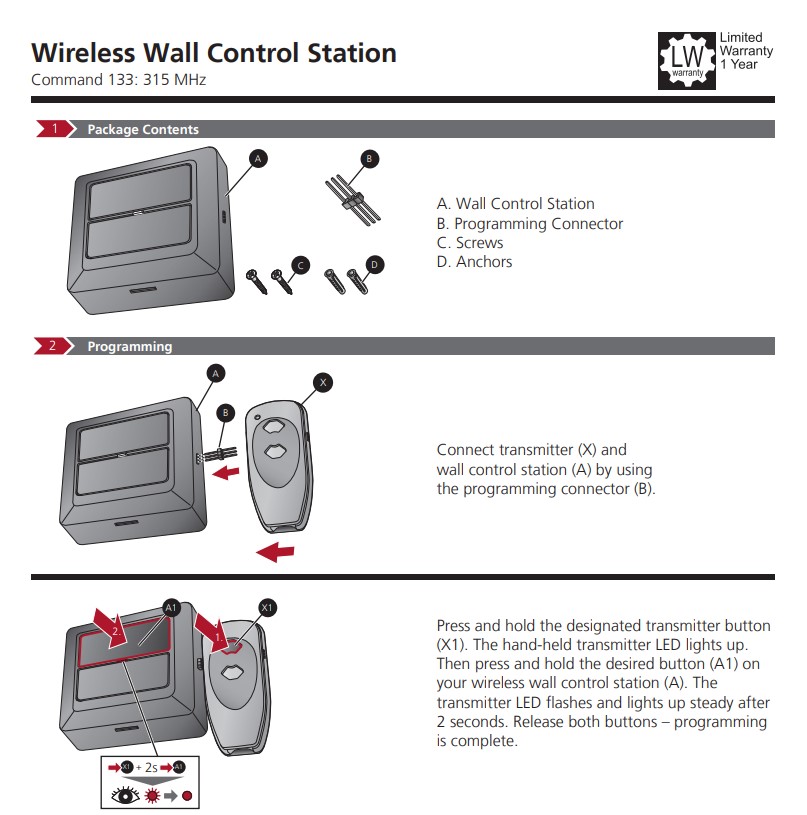 Command 133 instructions cover