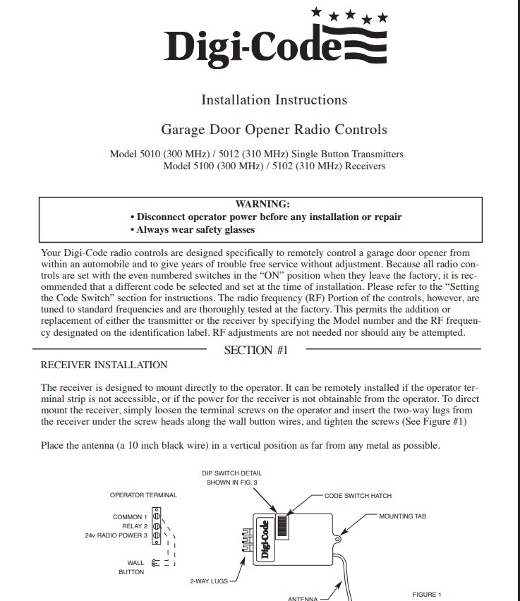 DC5010 instruction sheet cover